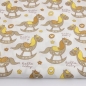 Preview: Baumwolle Schaukelpferde Beige Weiß